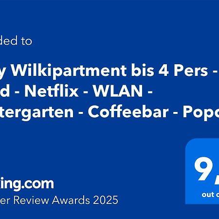Cozy Wilkipartment Bis 4 Pers - Hund - Netflix - Wlan - Wintergarten - Coffeebar - Popcorn Verl Luaran gambar
